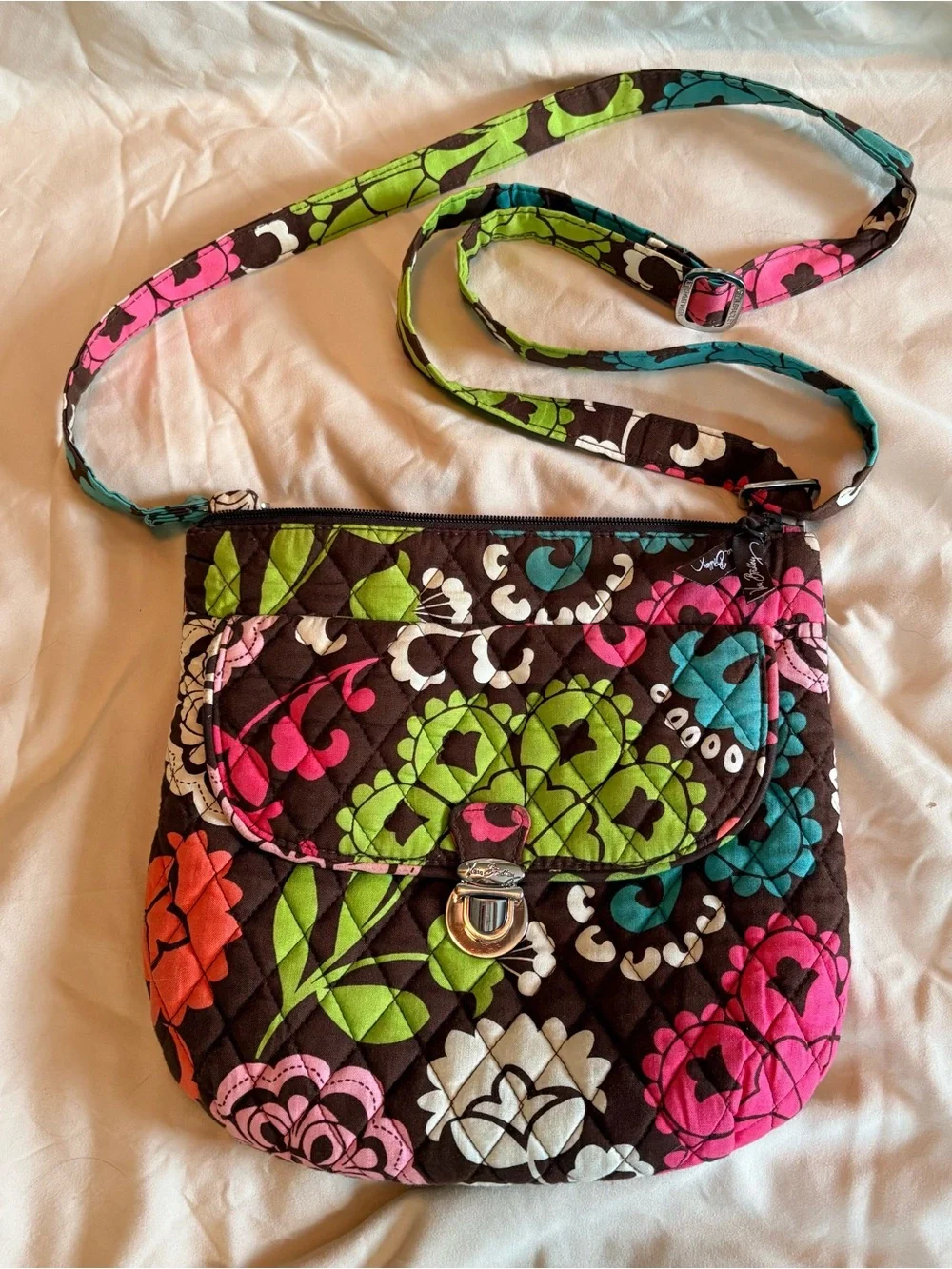 5pc Set Vera Bradley LOLA Set: Tote, Purse, Wallet, Coin Purse, Glasses case